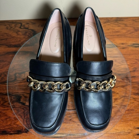 Bandolino Misha Loafer - black gold - size 6 - Picture 1 of 15